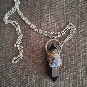 Obsidian necklace by Callisto Jewelry